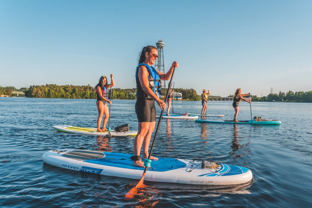 paddle board rivière saint-maurice - Sandrine